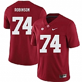 Alabama Crimson Tide 74 Cam Robinson Red Nike College Football Jersey Dzhi,baseball caps,new era cap wholesale,wholesale hats